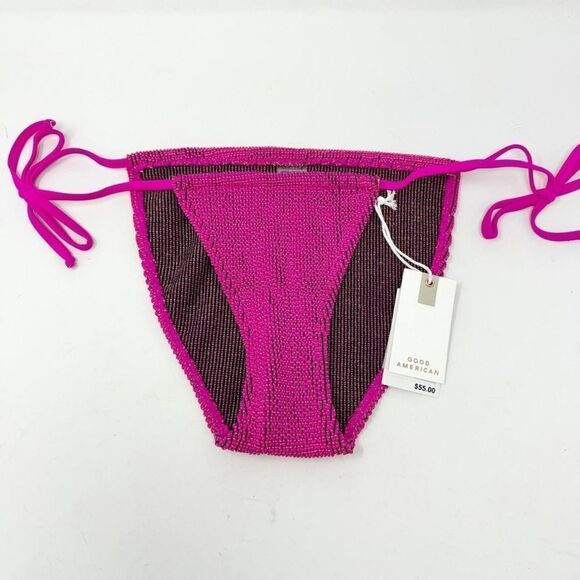 GOOD AMERICAN Women's Pink Bikini Bottom - Picture 5 of 7